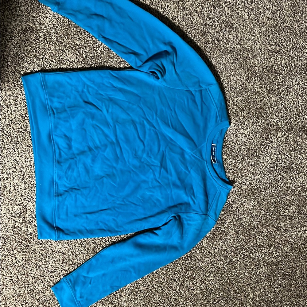 Karen Scott Blue Crew Neck Sweater